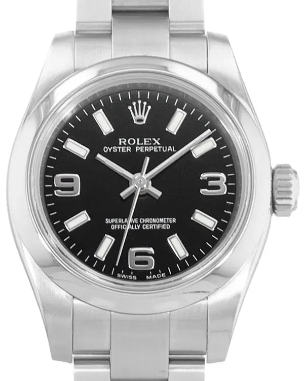2012 Rolex Oyster Perpetual 26MM Black Dial Oyster Bracelet (176200)