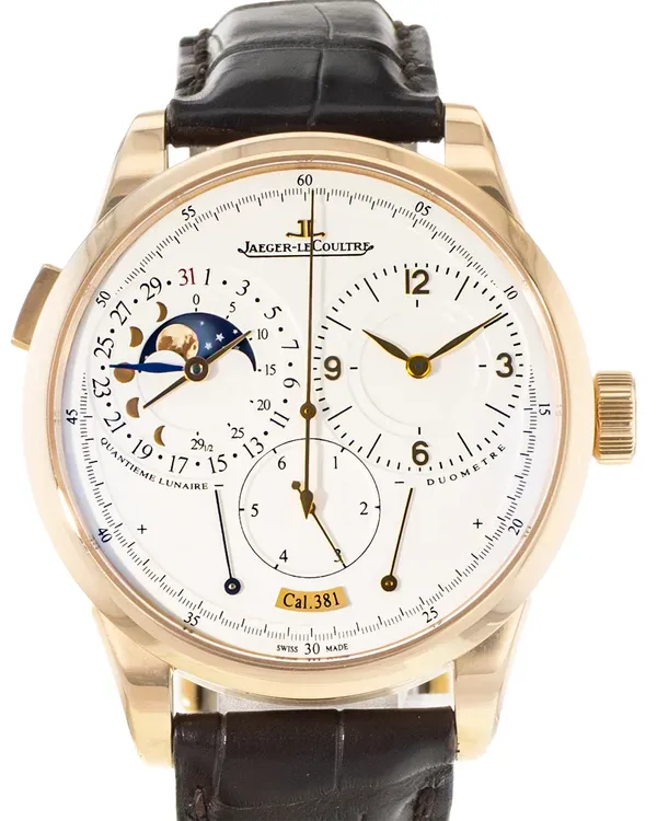 Jaeger-LeCoultre Duometre 40MM Silver Dial Leather Strap (Q6042421 602.2.24.S)