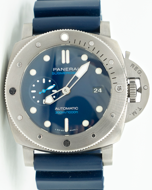 Panerai Submersible BMG-Tech 1950 47MM Blue Dial Rubber Strap (PAM00692)