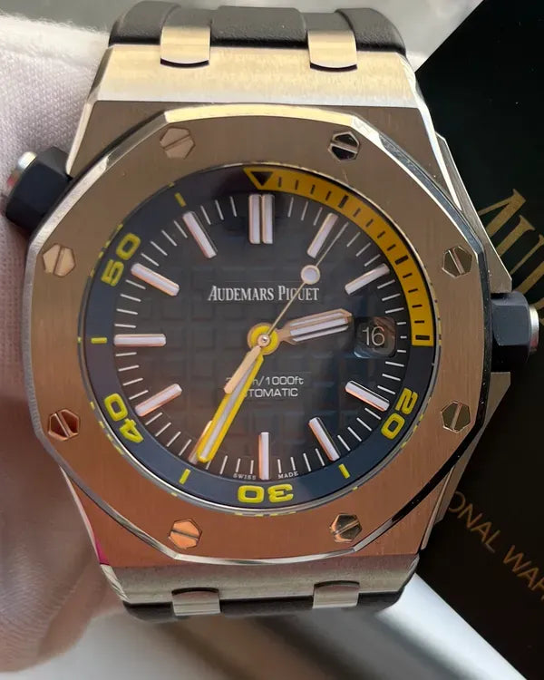 Audemars Piguet Royal Oak Offshore Diver 42MM Blue Dial Rubber Strap (15710ST)