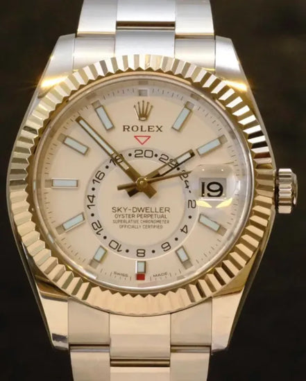 2018 Rolex Sky-Dweller 42MM White Dial Oyster Bracelet (326934)