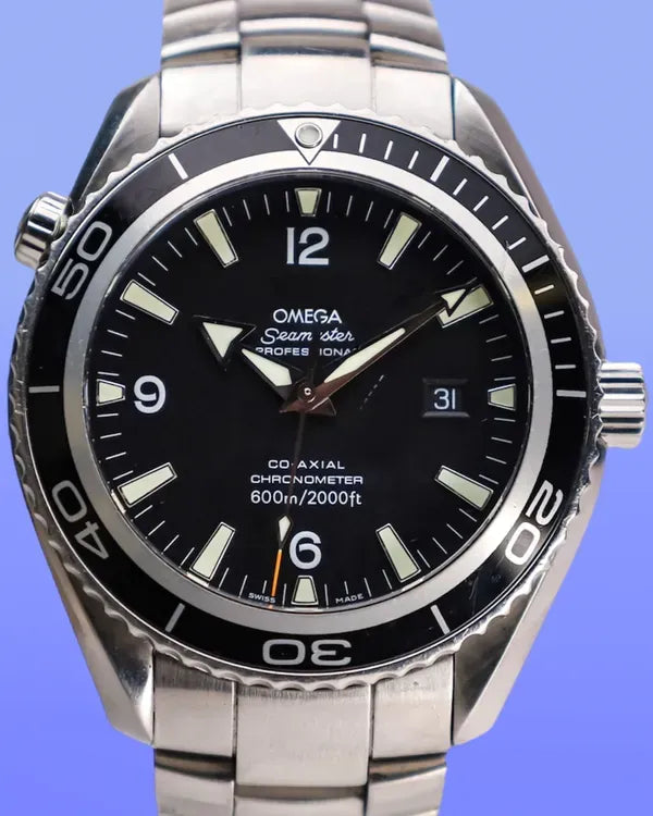 Omega Seamaster Planet Ocean 45MM Black Dial Steel Bracelet (2200.50.00)