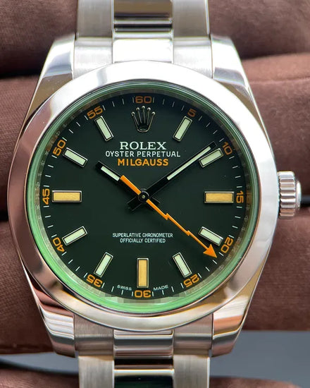 Rolex Milgauss 40MM Black Dial Oyster Bracelet (116400GV)