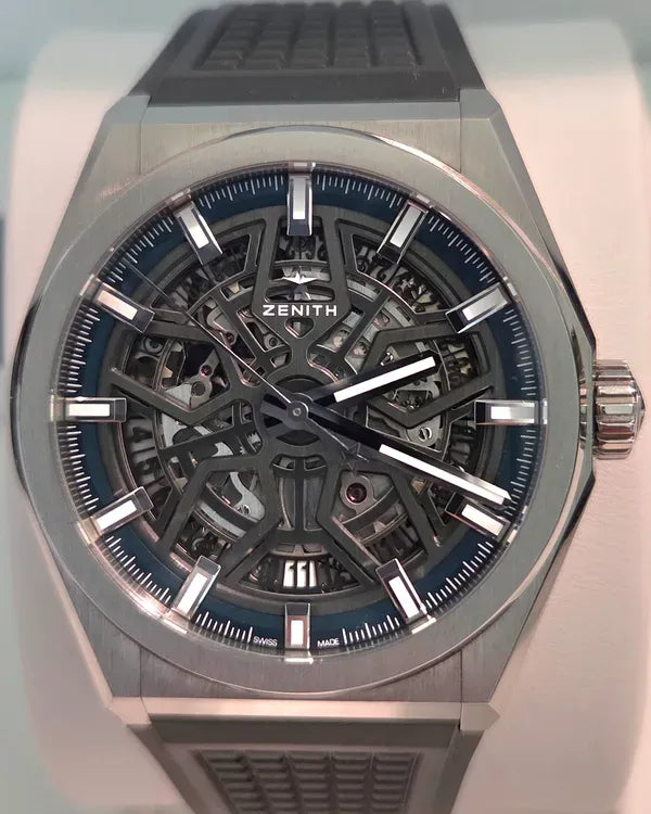 Zenith Defy 41MM Skeleton Dial Rubber Strap (95.9000.670)