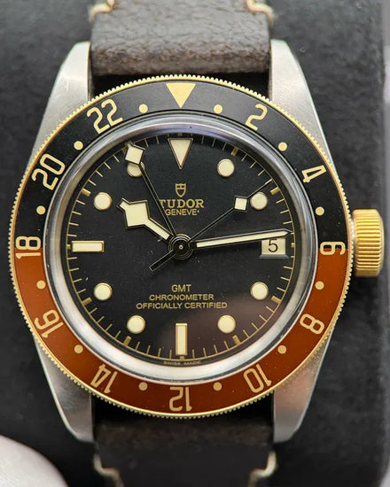 2023 Tudor Black Bay GMT "Rootbeer" 41MM Black Dial Leather Strap (79833MN)