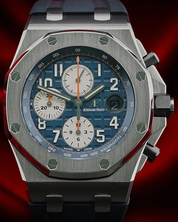 Audemars Piguet Royal Oak Offshore Navy 42MM Blue Dial Rubber Strap (26470ST.OO.A027CA.01)