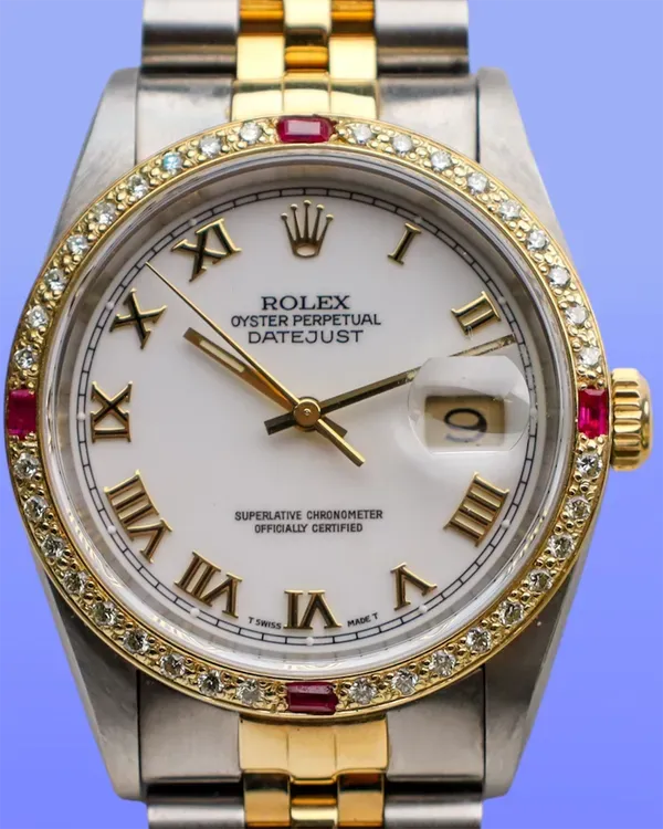 Rolex Datejust 36MM Ivory Dial Two-Tone Jubilee Bracelet (16233)