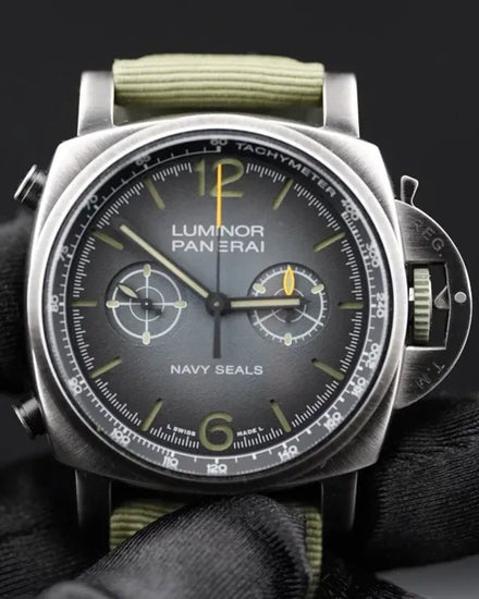 2023 Panerai Luminor Chronograph "Navy SEAL's" 44MM Grey Dial Textile Strap (PAM01409)