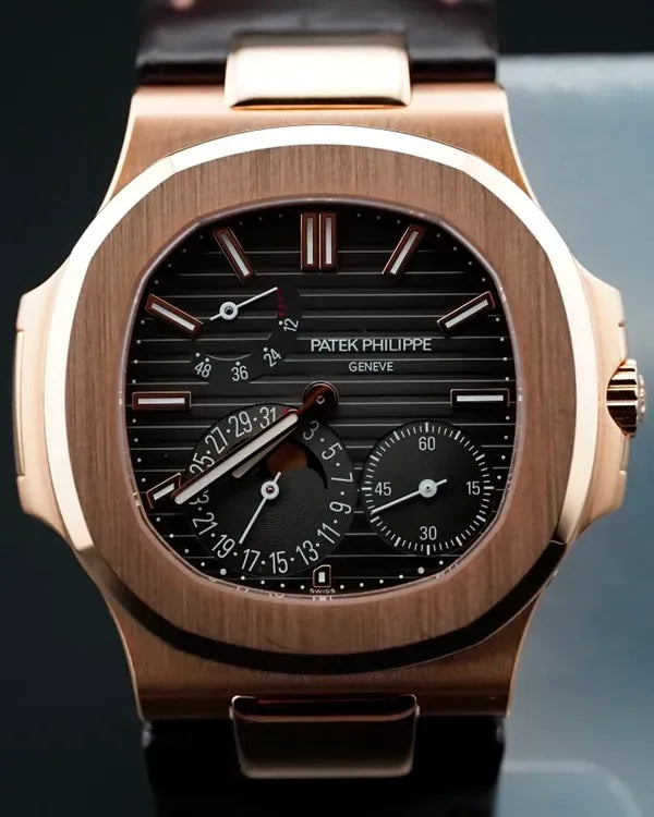 2022 Patek Philippe Nautilus 40MM Brown Dial Leather Strap (5712R-001)