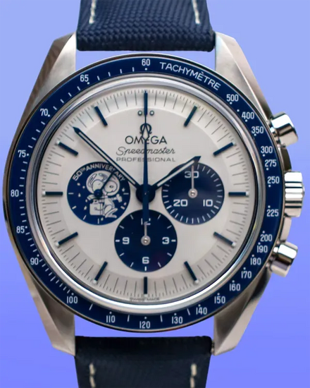 2025 Omega Speedmaster Anniversary Series "Silver Snoopy Award" 42MM Silver Dial Leather Strap (310.32.42.50.02.001)