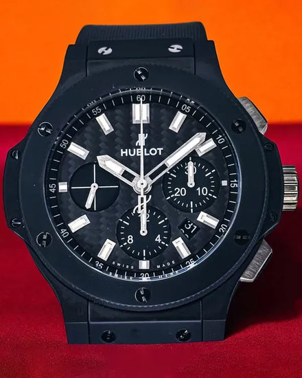 Hublot Big Bang Evolution Black Magic 44MM Carbon Fiber Dial Rubber Strap (301.CI.1770.RX)