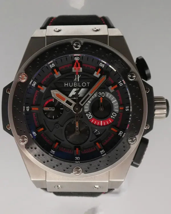 2011 Hublot King Power F1 L. E. 48MM Black Dial Textile Strap (703.ZM.1123.NR.FMO10)