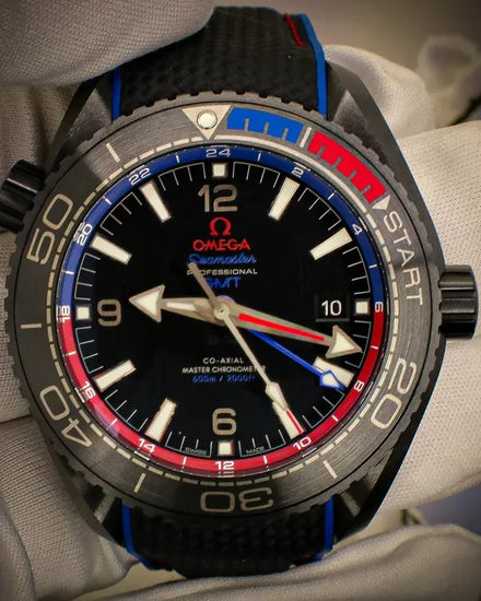 2023 Omega Seamaster Planet Ocean 600M "ETNZ Deep Black" 45.5MM Black Dial Rubber Strap (215.92.46.22.01.004)