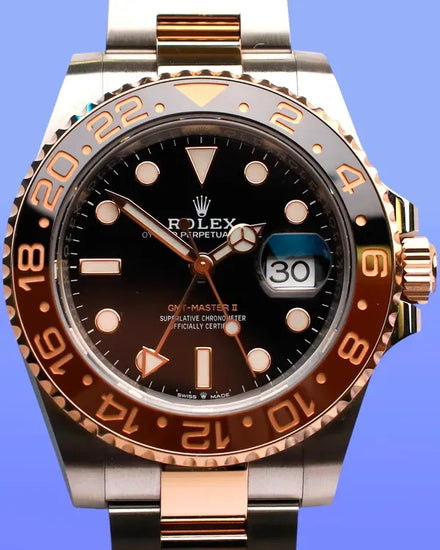 2020 Rolex GMT-Master II "Rootbeer" 40MM Black Dial Two-Tone Oyster Bracelet (126711CHNR)