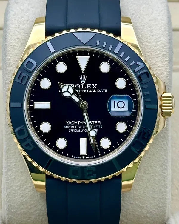 2023 Rolex Yacht-Master 42MM Black Dial Rubber Strap (226658)