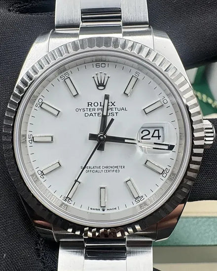 2019 Rolex Datejust 41MM Silver Dial Jubilee Bracelet (126334)
