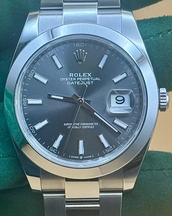 2025 Rolex Datejust 41MM Slate Dial Oyster Bracelet (126300)