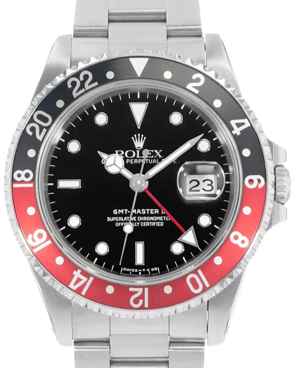 Rolex GMT-Master II "Coke" 40MM Black Dial Oyster Bracelet (16710)