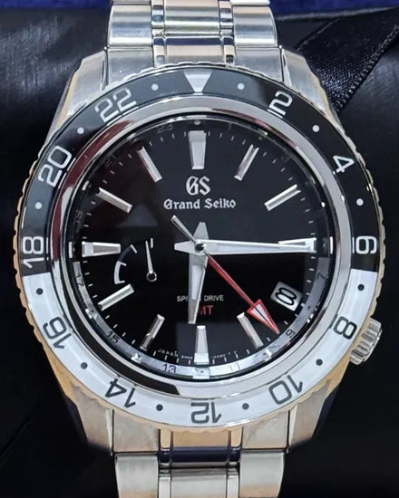 2023 Grand Seiko Spring Drive 44MM Black Dial Steel Bracelet (SBGE277)