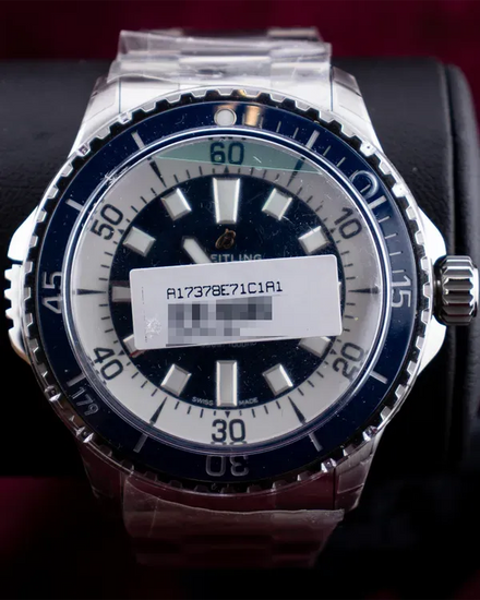 2025 Breitling Superocean 46MM Blue Dial Steel Bracelet (A17378E71C1A1)