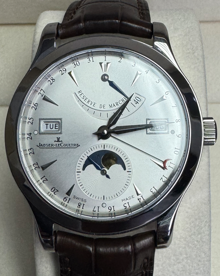 2013 Jaeger-LeCoultre Master Calendar 40MM Silver Dial Leather Strap (Q151842A)