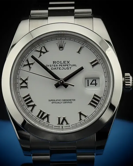 2020 Rolex Datejust 41MM White Dial Oyster Bracelet (126300)