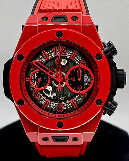 Hublot Big Bang Unico "Red Magic" L.E. 45MM Skeleton Dial Rubber Strap (411.CF.8513.RX)