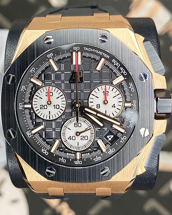 Audemars Piguet Royal Oak Offshore Chronograph 43MM Black Dial Rubber Strap (26420RO.OO.A002CA.01)