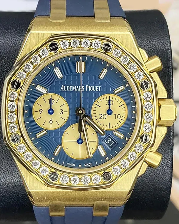 Audemars Piguet Royal Oak Offshore Lady 37MM Blue Dial Rubber Strap (26231BA.ZZ.D027CA.01)