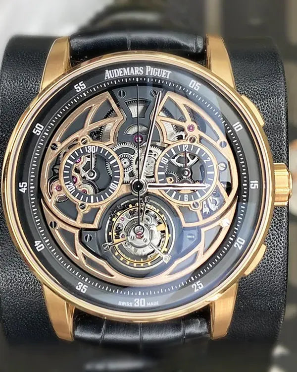 Audemars Piguet Code 11.59 Flying Tourbillon Chronograph L.E. 41MM Skeleton Dial Leather Strap (26399NR.OO.D002KB.01)