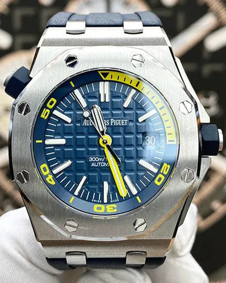2018 Audemars Piguet Royal Oak Offshore Diver 42MM Blue Dial Rubber Strap (15710ST.OO.A027CA.01)