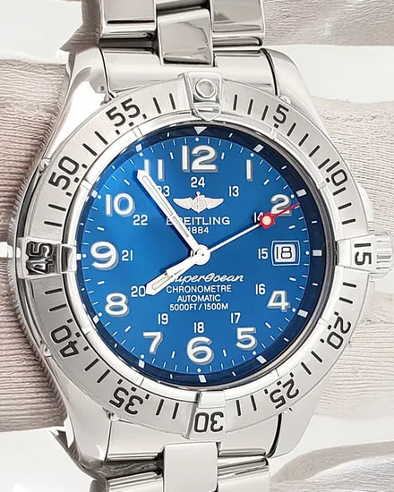 Breitling Superocean Steelfish 42MM Blue Dial Steel Bracelet (A17360)