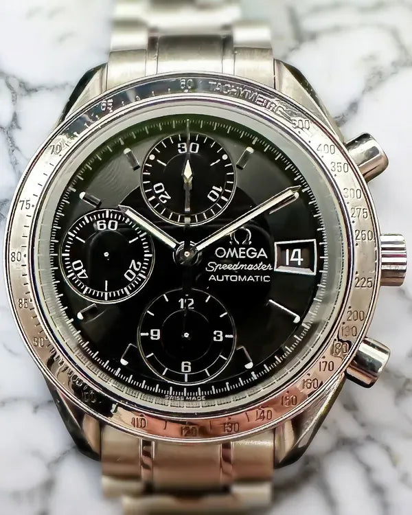Omega Speedmaster Date 39MM Black Dial Steel Bracelet (3513.50.00)