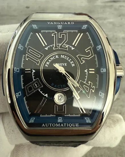 2022 Franck Muller Vanguard 44MM Black Dial Leather Strap (V45 SC DT RCG)