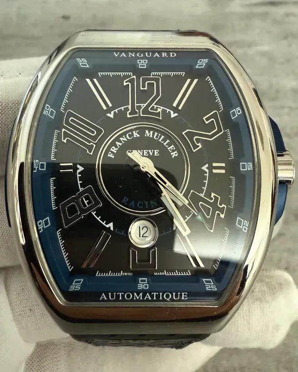 2022 Franck Muller Vanguard 44MM Black Dial Leather Strap (V45 SC DT RCG)