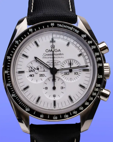 2015 Omega Speedmaster Professional Moonwatch Anniversary Series "Apollo 13" "Silver Snoopy" L. E. 42MM White Dial Textile Strap (311.32.42.30.04.003)