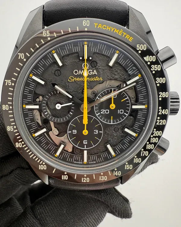 2021 Omega Speedmaster Dark Side of the Moon "Apollo 8" 44.25MM Black Dial Leather Strap (311.92.44.30.01.001)