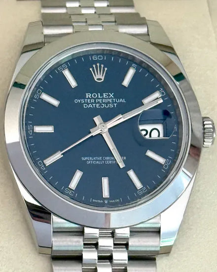 2025 Rolex Datejust 41MM Blue Dial Jubilee Bracelet (126300)