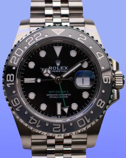2025 Rolex GMT-Master II "Bruce Wayne" 40MM Black Dial Jubilee Bracelet (126710GRNR)