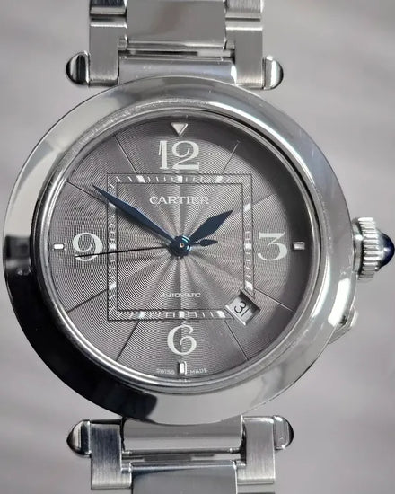 2024 Cartier Pasha De Cartier 41MM Grey Dial Steel Bracelet (WSPA0026)