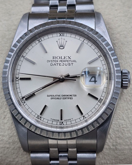 1997 Rolex Datejust 36MM Silver Dial Jubilee Bracelet (16220)