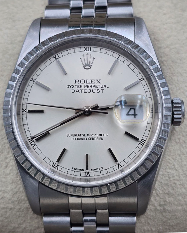 1997 Rolex Datejust 36MM Silver Dial Jubilee Bracelet (16220)