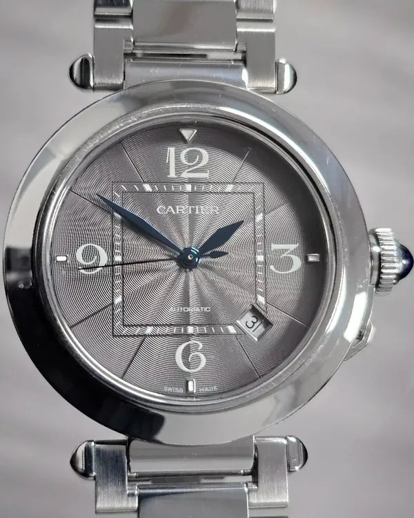 2024 Cartier Pasha De Cartier 41MM Grey Dial Steel Bracelet (WSPA0026)