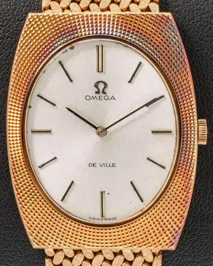 Omega De Ville Ultrathin 36MM Silver Dial Aftermarket Yellow Gold Bracelet (111.087)
