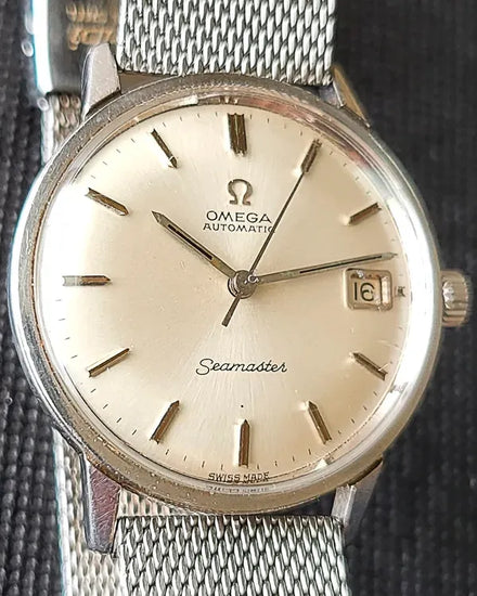 Omega Seamaster 34MM Silver Dial Aftermarket Steel Bracelet (166.002)