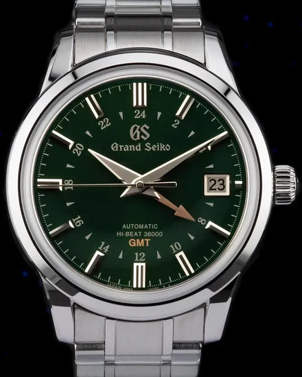 2021 Grand Seiko Elegance GMT 39.5MM Green Dial Steel Bracelet (SBGJ251)