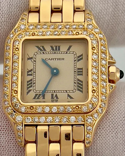 Cartier Panthère de Cartier 22MM Quartz Champagne Dial Yellow Gold Bracelet (866911)