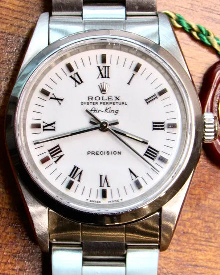Rolex Air-King 34MM White Dial Oyster Bracelet (14000)