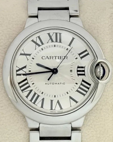 2020 Cartier Ballon Bleu 36MM Silver Dial Steel Bracelet (W6920046)
