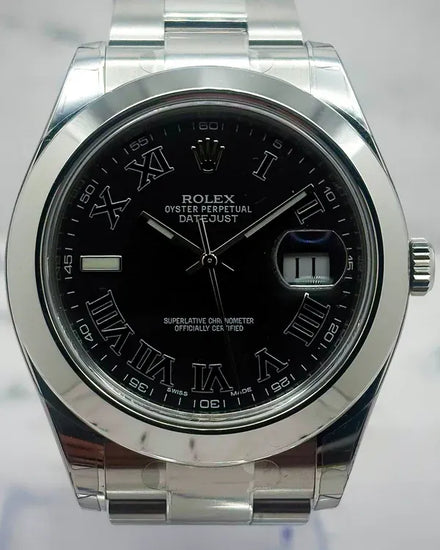 2014 Rolex Datejust II 41MM Black Dial Oyster Bracelet (116300)